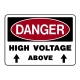 Danger High Voltage Above